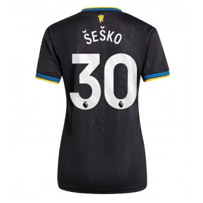 Manchester United Benjamin Sesko #30 Rezervni Dres za Ženska 2025-26 Kratak Rukavima